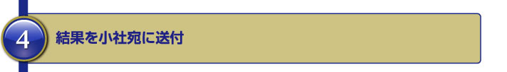 4.結果を小社宛に送付