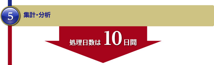 5.集計・分析 処理日数は10日間